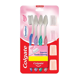 Colgate Sensitive Soft Bristles Toothbrush - 4 Pcs